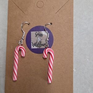 Hand Crafted Candy Cane Earrings